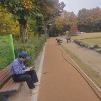 서울 개운산 황토길 관수 시설