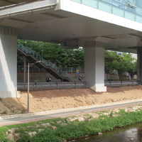 김해시 경전철선로 하부 녹화사업 - 관수시설 설치